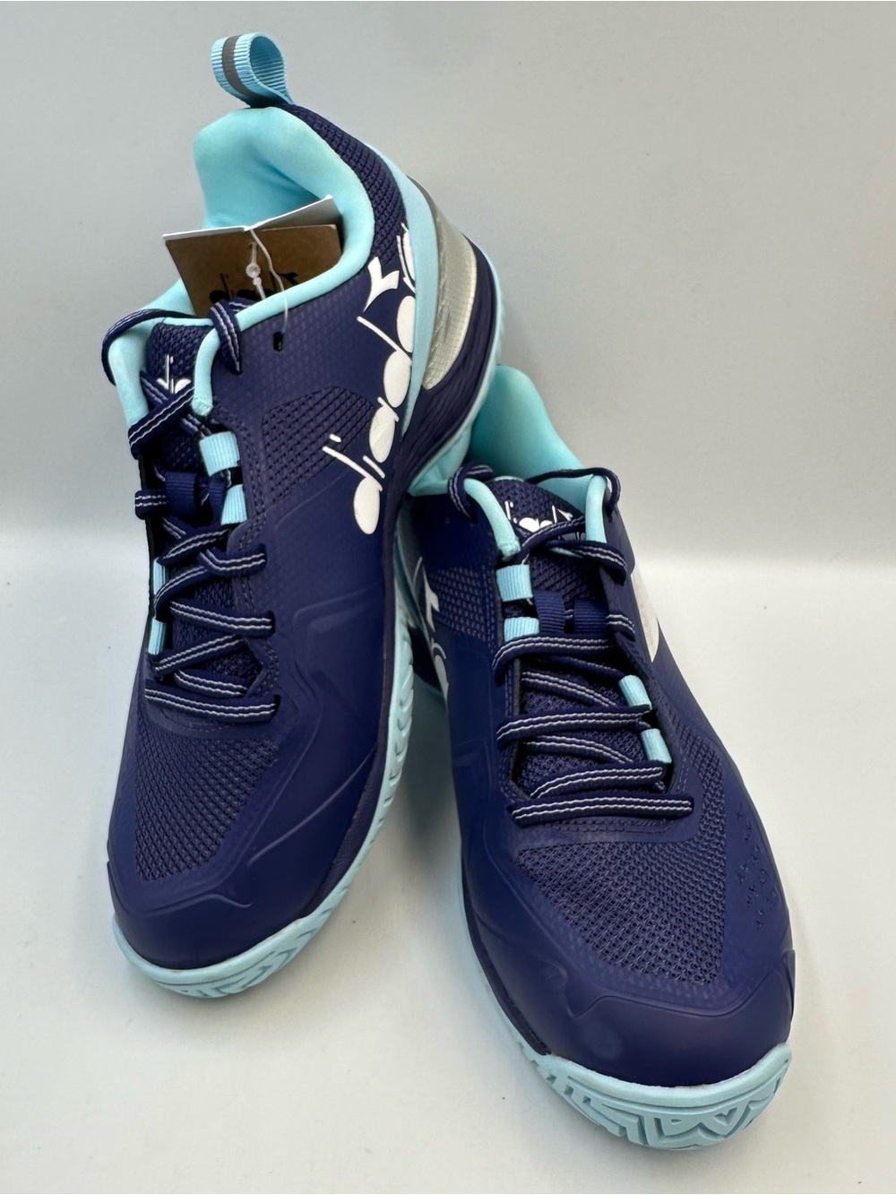 Diadora Torneo2 Blushield Blue Sneaker Womens 6.5 Comfort Arch Support